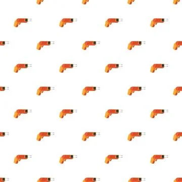 Stun gun weapon repeat seamless pattern background Illustrazione stock