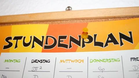 Stundenplan Stock Photos