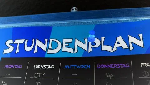 Stundenplan Stock Photos