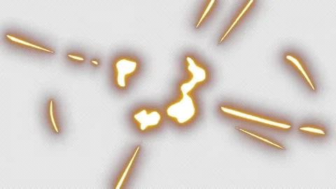 Stunning 2D Effects of Explosions in Anime Stock Footage 341545737