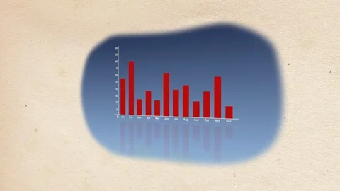 A stunning 3d rendering of a bar graph with coloured lines Video stock 107207008