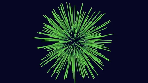 Stunning 3d rendering of radiant green leafy plant emerging from darkness Stock Footage 303527032