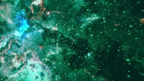 Stunning 4K Deep Space Galaxy and Nebula Animation Stock Footage 308040196