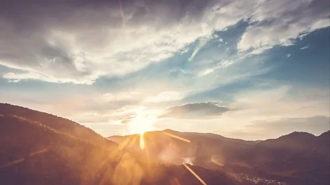 Stunning 4K motion nature time-lapse footage from Altai Mountains Stock Footage