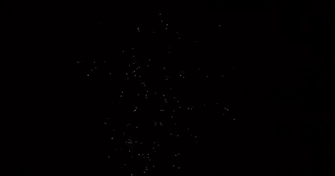 A stunning 4K slow-motion video of fireworks illuminating the night sky Stock Footage 296660415