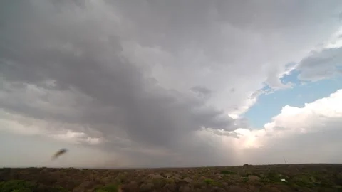 Stunning 4k timelapse of a sunset over a camping ground, Stock Footage 284380004