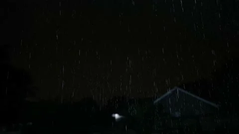 A Stunning 4k Video of a rain lightning storm properly coming down Stock Footage 232207293