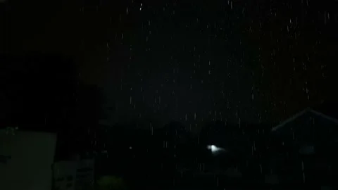 A Stunning 4k Video of a rain lightning storm properly coming down Stock Footage 232207305