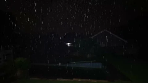 A Stunning 4k Video of a rain lightning storm properly coming down Stock Footage 232207327