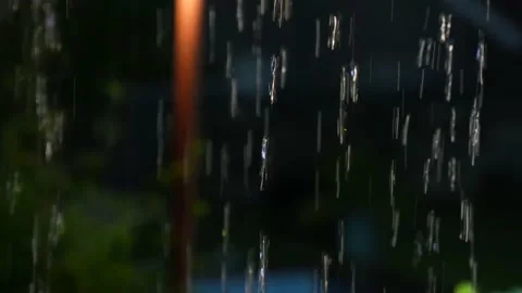 A Stunning 4k Video of a rain lightning storm properly coming down Stock Footage 232207361