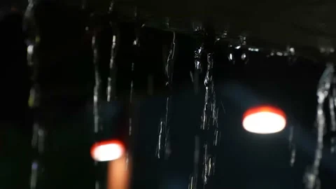 A Stunning 4k Video of a rain lightning storm properly coming down Stock Footage 232207368