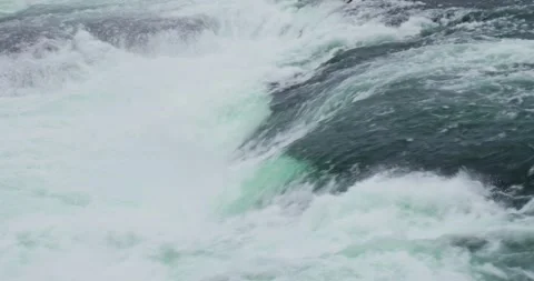 Stunning 4K Waterfall – Powerful Rapids with Mist and White Water 스톡 동영상 303456316