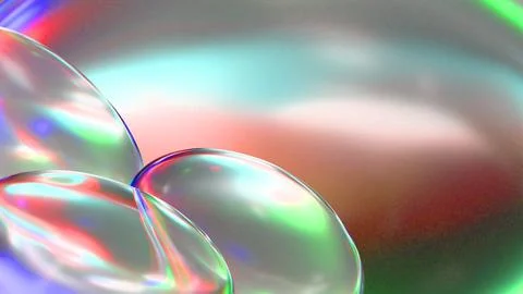 Stunning abstract background featuring glossy 3D glass details over a soft Ilustração Stock