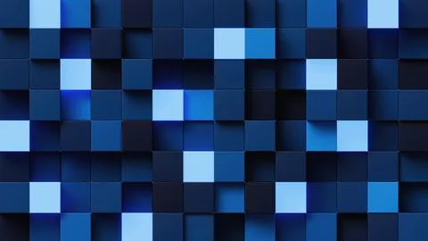 Stunning abstract pattern featuring a dark blue and white rectangles Stock Illustration