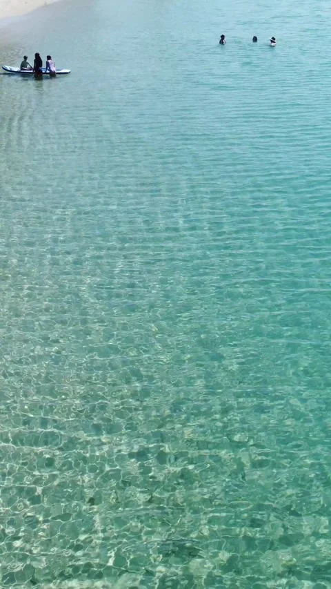 Stunning Aerial vertical View of Great Keppel Island, Queensland Australia Stock Footage 276633749