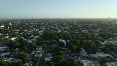 Stunning Aerial View of Expansive Merida, Yucatan Urban Landscape Stock Footage 328968098