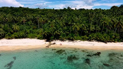 Stunning aerial view of pristine Koh Kood Island showcases tropical paradise 動画素材 331061114