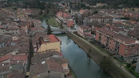 Stunning Aerial View of Rieti Stock Footage 304991929