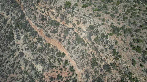 Stunning Aerial View of Win-Timdouine in the Moroccan Highlands near Agadir Stock Footage 306765600