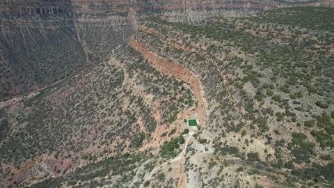 Stunning Aerial View of Win-Timdouine in the Moroccan Highlands near Agadir Stock Footage 306765788