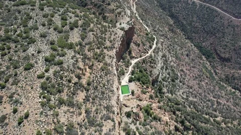 Stunning Aerial View of Win-Timdouine in the Moroccan Highlands near Agadir Stock Footage 306767255