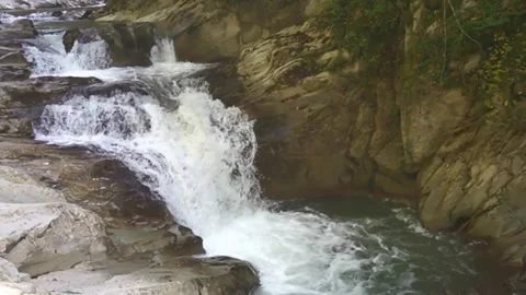 Stunning and amazing Slowmo of a Cascade Stockbeeldmateriaal 99516643