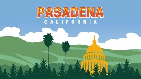 Stunning and beautiful natural scenery in Pasadena, California Stock Footage 346738341