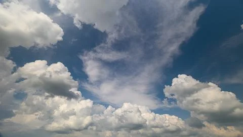 Stunning and Dramatic Cloudscapes Captured Under an Incredibly Vibrant Sky in Mo Stock Photos