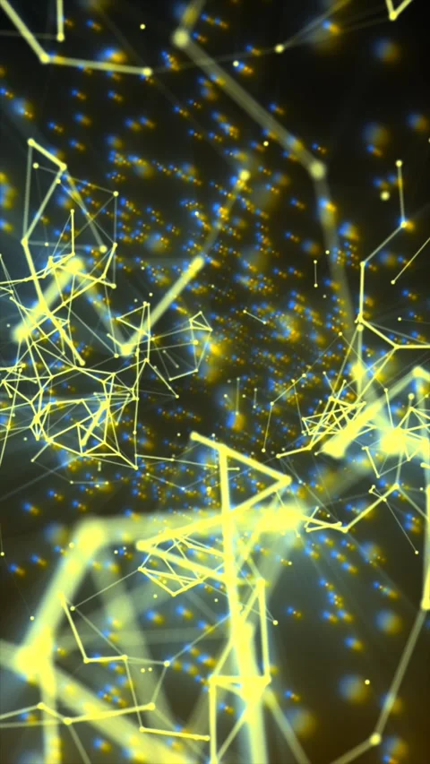 A stunning animation showcasing interconnected lines and shapes Video stock 315161747