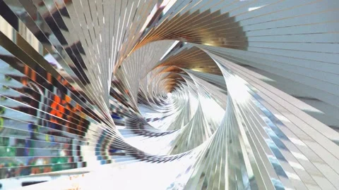 A stunning array of swirling patterns and reflections offers an immersive Stock Footage 304827912