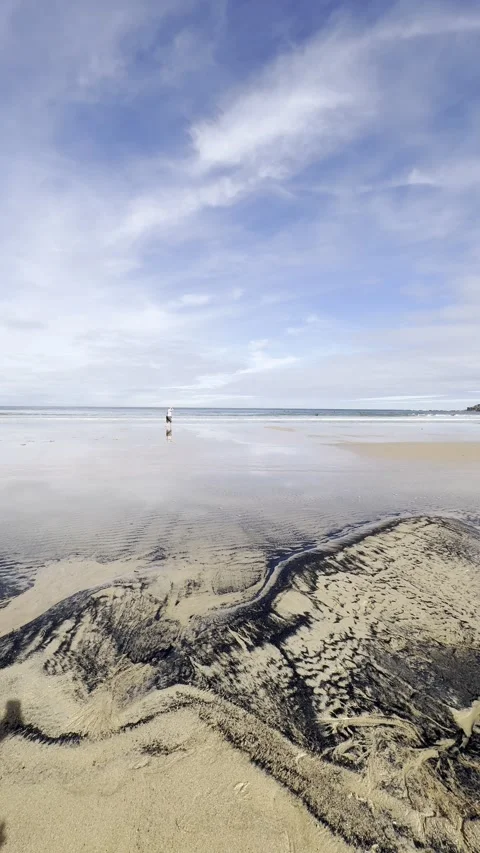 Stunning beach perspective Stock Footage 298980261