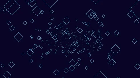 Stunning blue diamond grid on a background Vídeo Stock 270395625