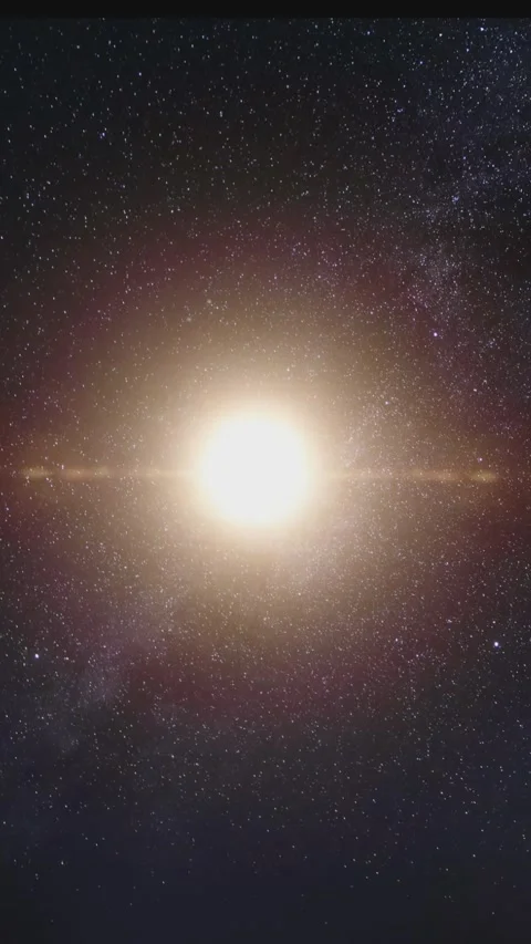 Stunning Bright Star in Deep Space Galaxy with Cosmic Nebula Glow Stock Footage 327060506