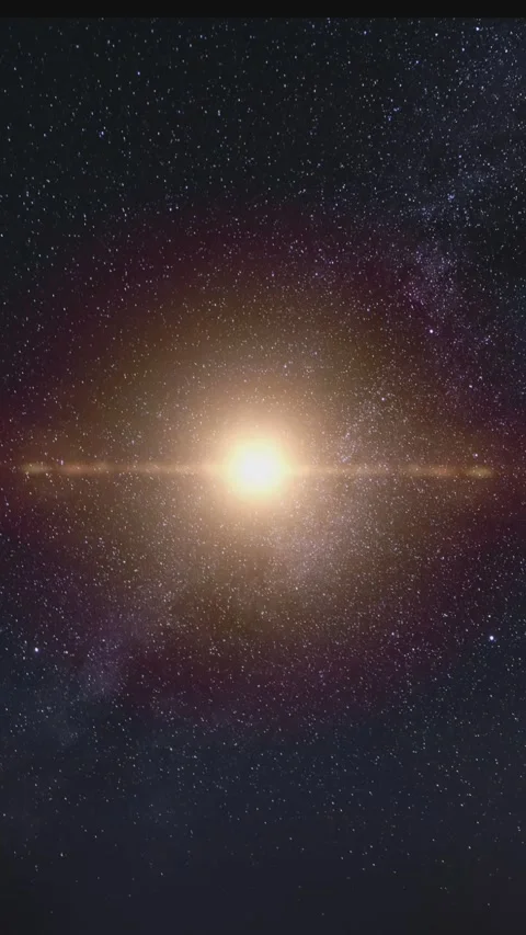 Stunning Bright Star in Deep Space Galaxy with Cosmic Nebula Glow Stock Footage 327060507
