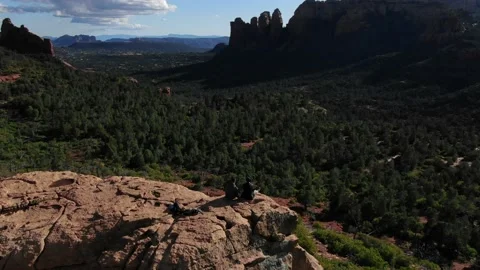 Stunning cinematic Mountain View Stock Footage 141455167