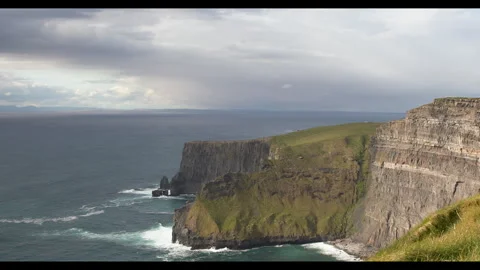 Stunning Cliffs of Moher Landscape in County Clare, Ireland Video stock 277797068