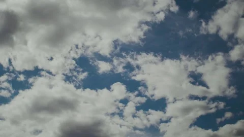A stunning cloud sky background with a beautiful blue sky and vibrant, serene Stock Footage 308855468