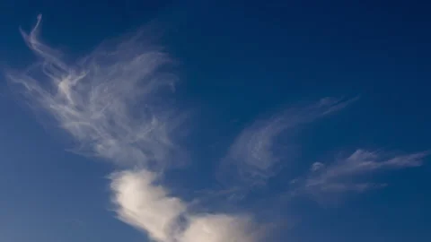 Stunning Cloud Transformation Timelapse From Golden To Crimson Hues Stock Footage 307167273