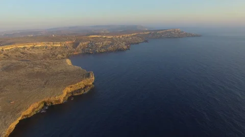 Stunning coastline at sunset Stock Footage 66260533