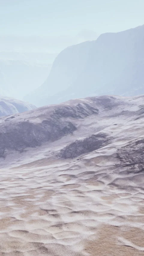 A stunning computer-generated desert landscape Stock Footage 306288943