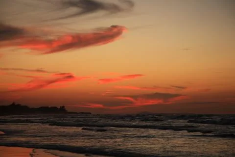 Stunning cuban sunset Stock Photos