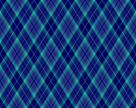 Stunning diagonal plaid pattern in vibrant teal and navy.  Perfect for textil Illustrazione stock