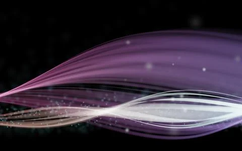 A stunning digital art composition featuring luminous forms intertwined aga.. Stock Illustration