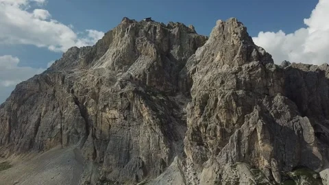 The Stunning Dolomites Beneath a Clear Blue Sky Stock Footage 300935554