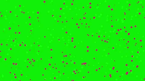 Stunning dots with natural motion isolated on chroma key green screen Stock Footage 337047344