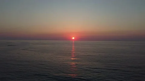 Stunning Drone Sunset in Capo d’Orlando, Sicily, Italy Stock Footage