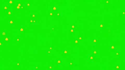 Stunning drops with gentle motion isolated on chroma key green screen Stock Footage 337047536