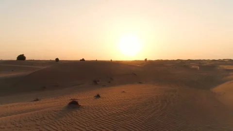 Stunning emirates desert sunset time. Drone video. Best for commercial 스톡 동영상 128204610