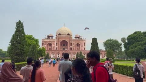The stunning gateway of Humayun Stock Footage 283858413