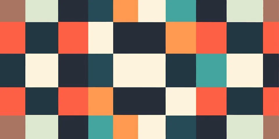 Stunning Geometric Pattern Abstract Color Block Design Background Illustrazione stock